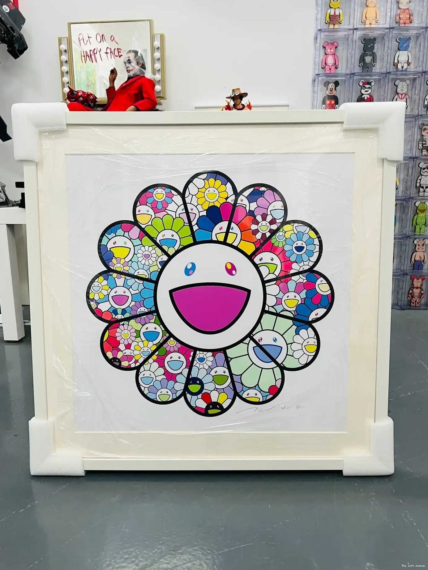 FLOWERS WALL MURAKAMI PASTEL FRAME COLOR 0501